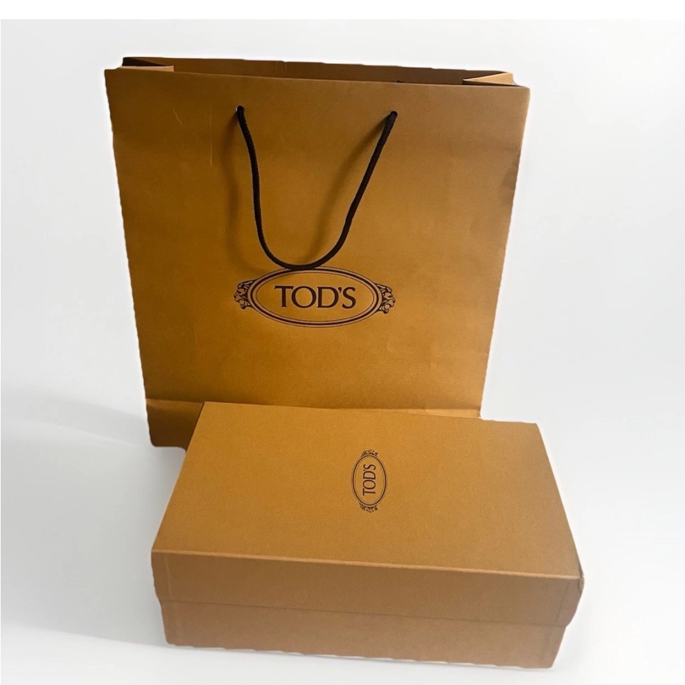 Authentic Tod's Shoes Box Gift Box Luxury Empty Packaging Paper Bag & Tissues